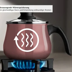 WMF Induktionstöpfe|Fusiontec Mineral Pro, Mini-Topf mit Deckel, 12 cm, Rose Quartz