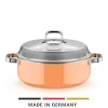 WMF Induktionstöpfe|Fusiontec Mineral Pro, Schmortopf mit Deckel, 28 cm, Papaya Orange