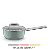 WMF Induktionstöpfe|Fusiontec Mineral Pro, Stielkasserolle mit Deckel, 16 cm, Eucalyptus Haze