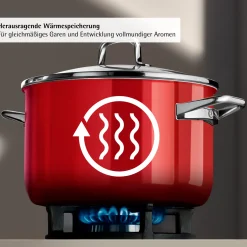 WMF Topfsets|Fusiontec Mineral Pro, Topf-Set, 4-teilig, Passion Red