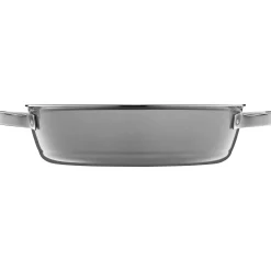 WMF Schmorpfannen|Pfannen Mit Deckel|Fusiontec Mineral Schmorpfanne mit Glasdeckel, 24 cm, Platinum