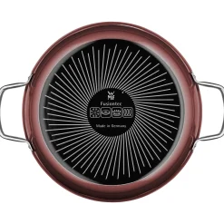 WMF Schmorpfannen|Induktionspfannen|Fusiontec Mineral Schmorpfanne mit Glasdeckel, 28 cm, Rose Quartz