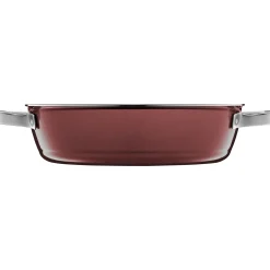 WMF Schmorpfannen|Induktionspfannen|Fusiontec Mineral Schmorpfanne mit Glasdeckel, 28 cm, Rose Quartz