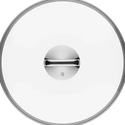 WMF Woks|Pfannen Mit Deckel|Fusiontec Mineral Wok mit Glasdeckel, 32 cm, Platinum