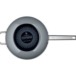 WMF Woks|Fusiontec Mineral Wok mit Glasdeckel, 28 cm, Platinum