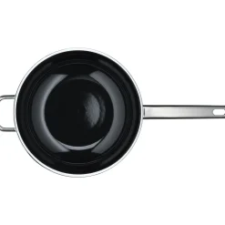 WMF Woks|Fusiontec Mineral Wok mit Glasdeckel, 28 cm, Platinum