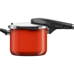 WMF Schnellkochtöpfe|Induktionstöpfe|Fusiontec Perfect Premium Schnellkochtopf, 22 cm, 6,5 l Red