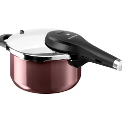 WMF Induktionstöpfe|Schnellkochtöpfe|Fusiontec Perfect Premium Schnellkochtopf, 22 cm, 4,5 Liter, Rose Quartz