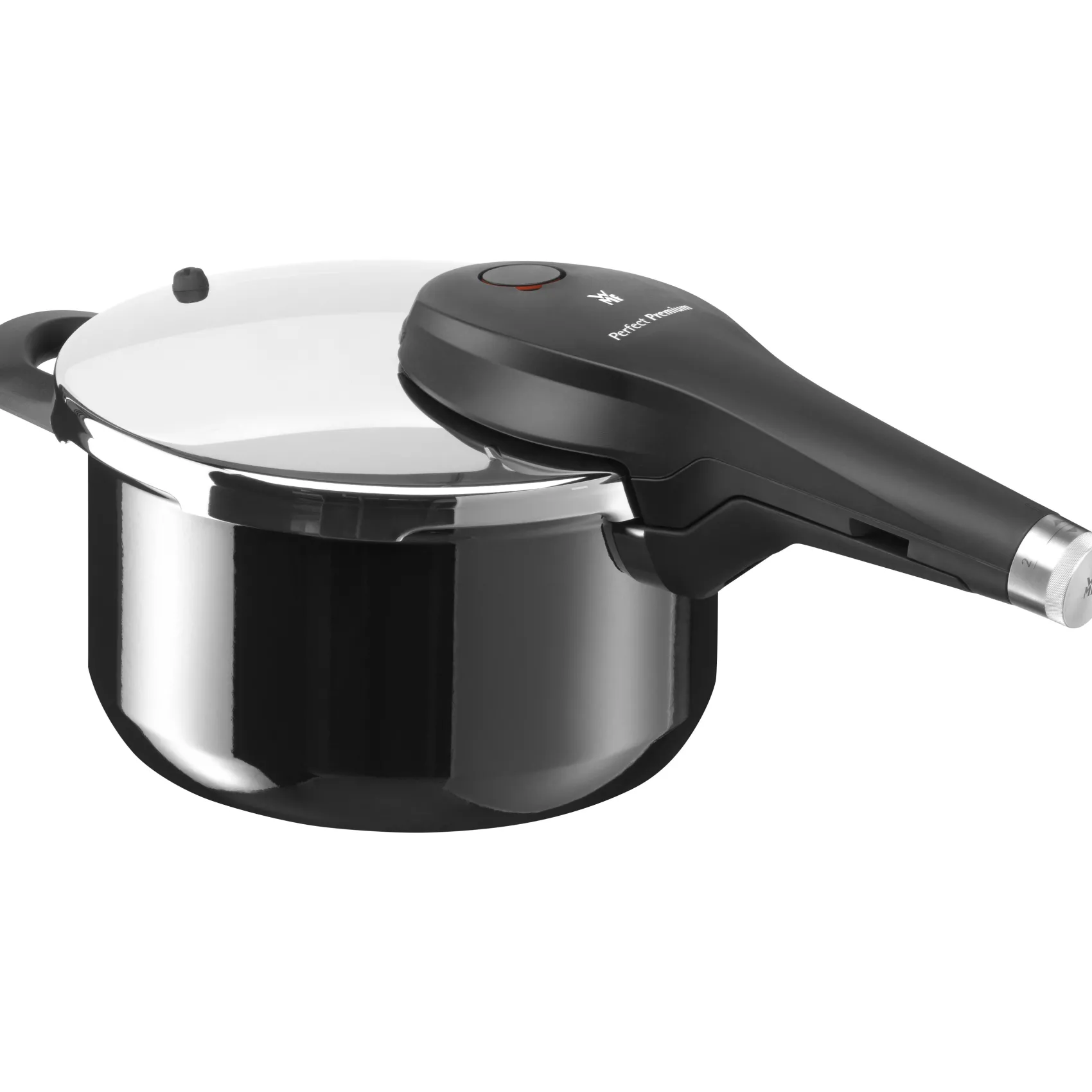 WMF Schnellkochtöpfe|Induktionstöpfe|Fusiontec Perfect Premium Schnellkochtopf, 22 cm, 4,5 Liter, Black