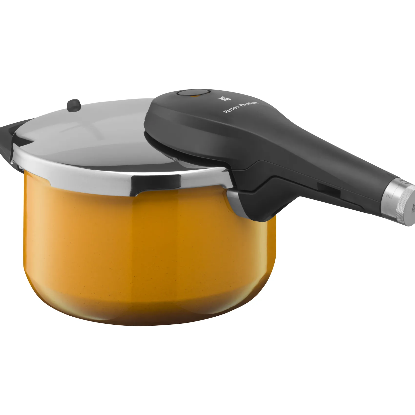 WMF Schnellkochtöpfe|Induktionstöpfe|Fusiontec Perfect Premium Schnellkochtopf, 22 cm, 4,5 l Yellow