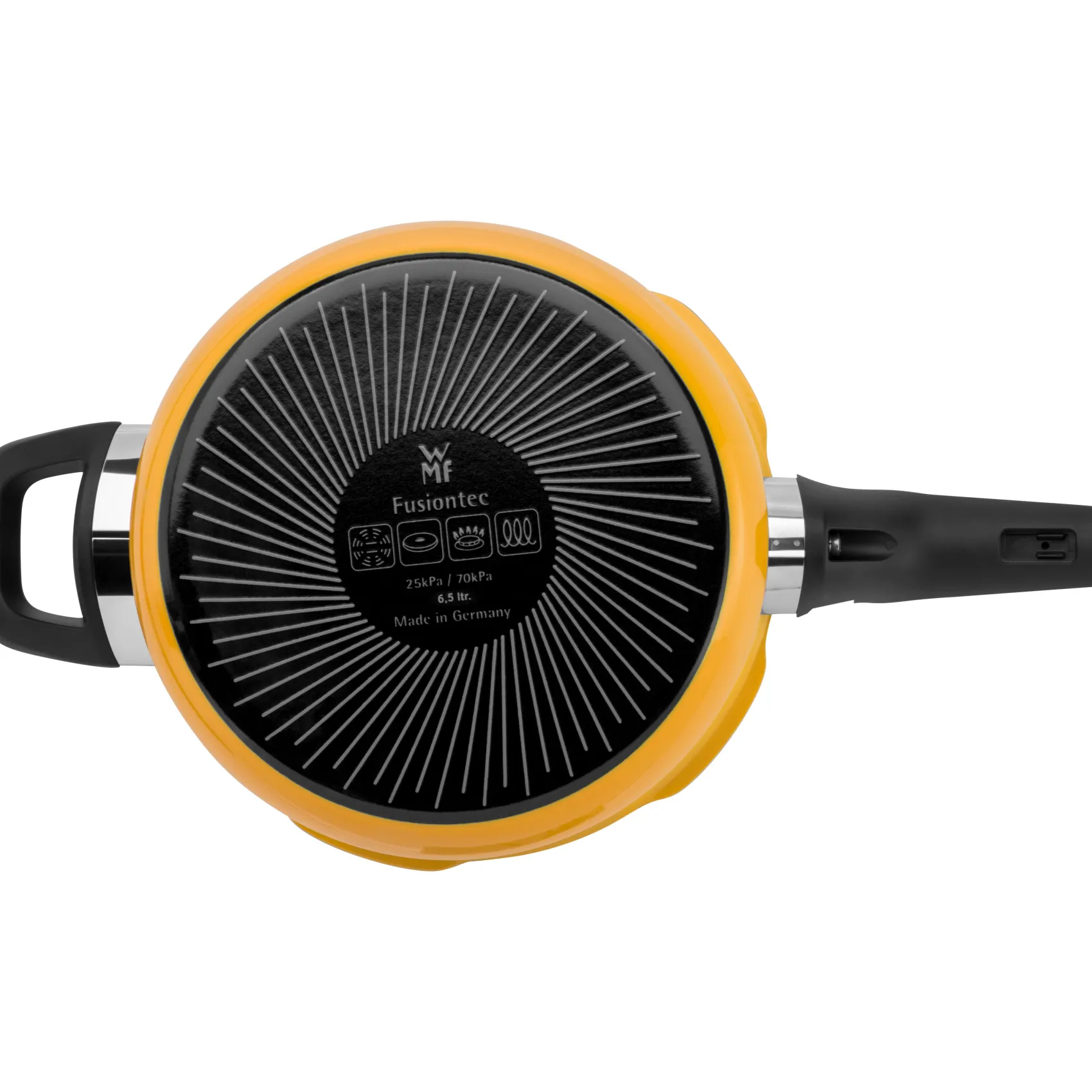 WMF Schnellkochtöpfe|Induktionstöpfe|Fusiontec Perfect Premium Schnellkochtopf, 22 cm, 4,5 l Yellow