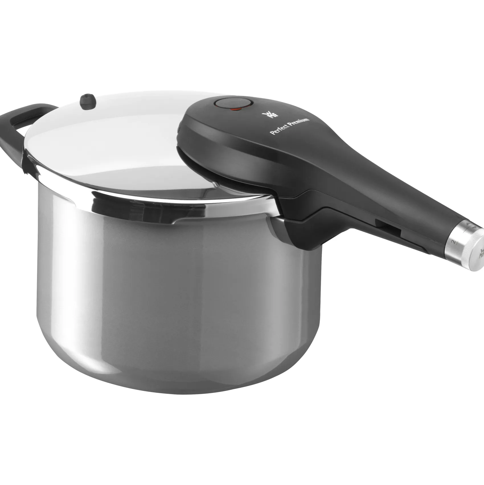 WMF Schnellkochtöpfe|Induktionstöpfe|Fusiontec Perfect Premium Schnellkochtopf, 22 cm, 6,5 Liter, Platinum