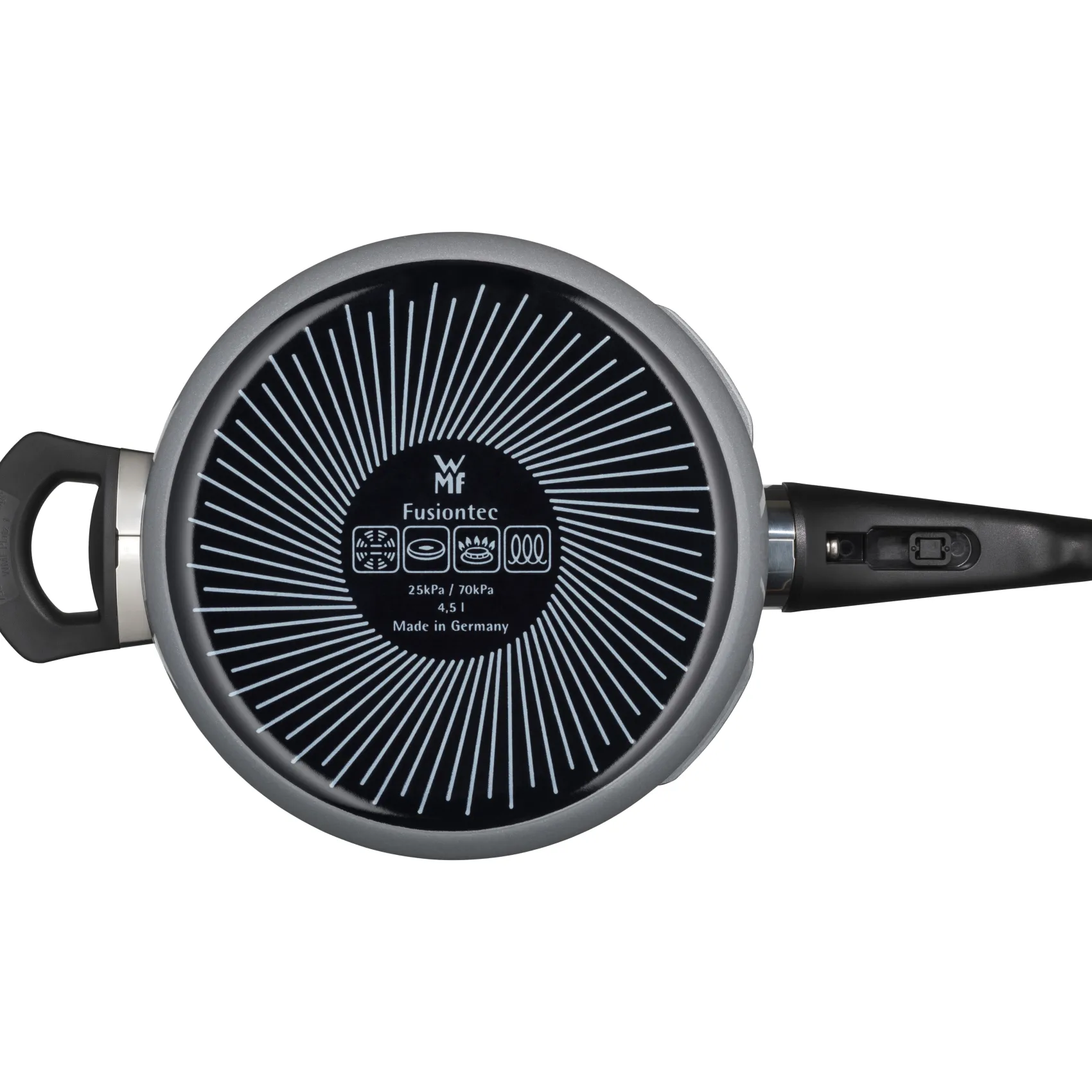 WMF Schnellkochtöpfe|Induktionstöpfe|Fusiontec Perfect Schnellkochtopf, 22 cm, 4,5 l Platinum