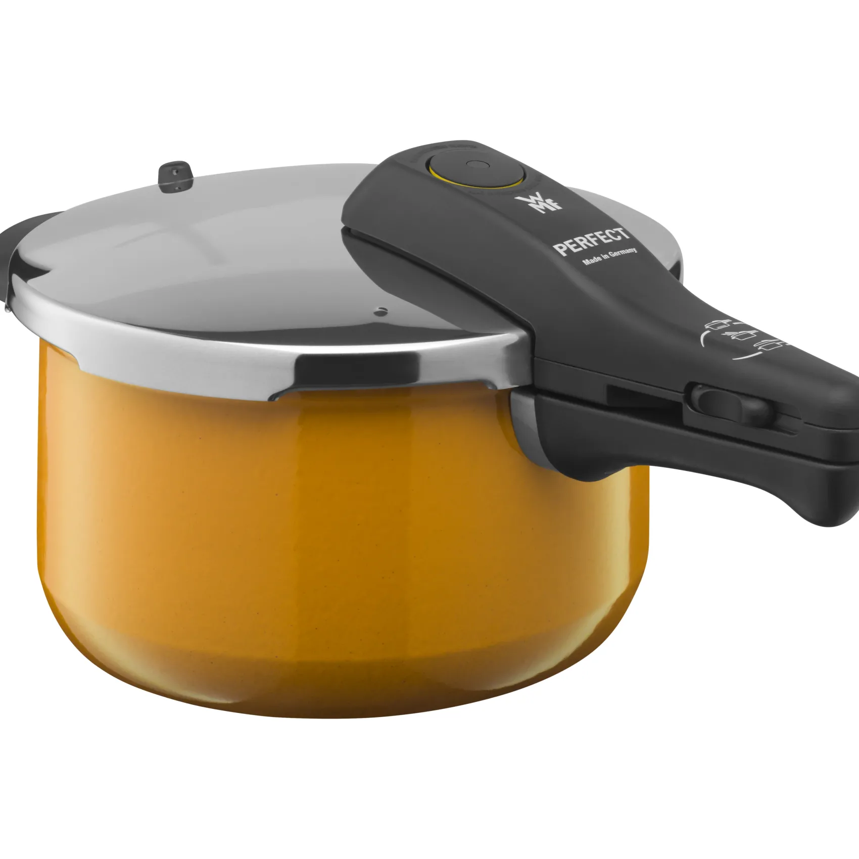 WMF Schnellkochtöpfe|Induktionstöpfe|Fusiontec Perfect Schnellkochtopf, 22 cm, 4,5 l Yellow