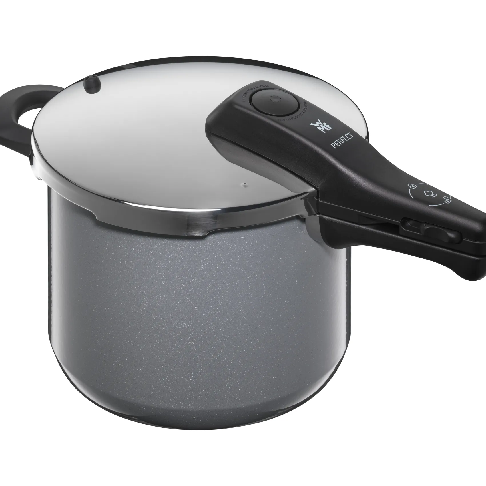 WMF Schnellkochtöpfe|Induktionstöpfe|Fusiontec Perfect Schnellkochtopf, 22 cm, 6,5 l, Platinum