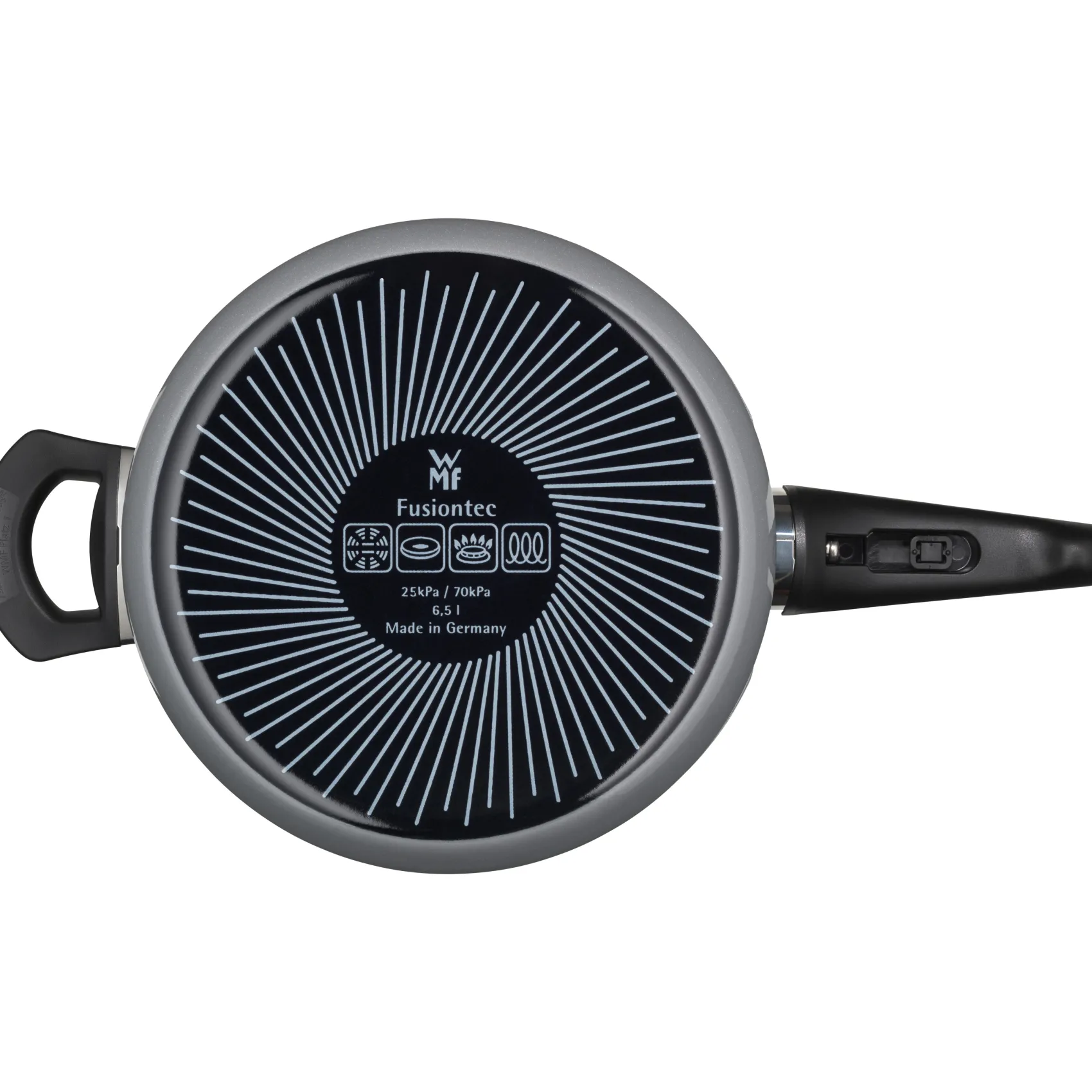 WMF Schnellkochtöpfe|Induktionstöpfe|Fusiontec Perfect Schnellkochtopf, 22 cm, 6,5 l, Platinum