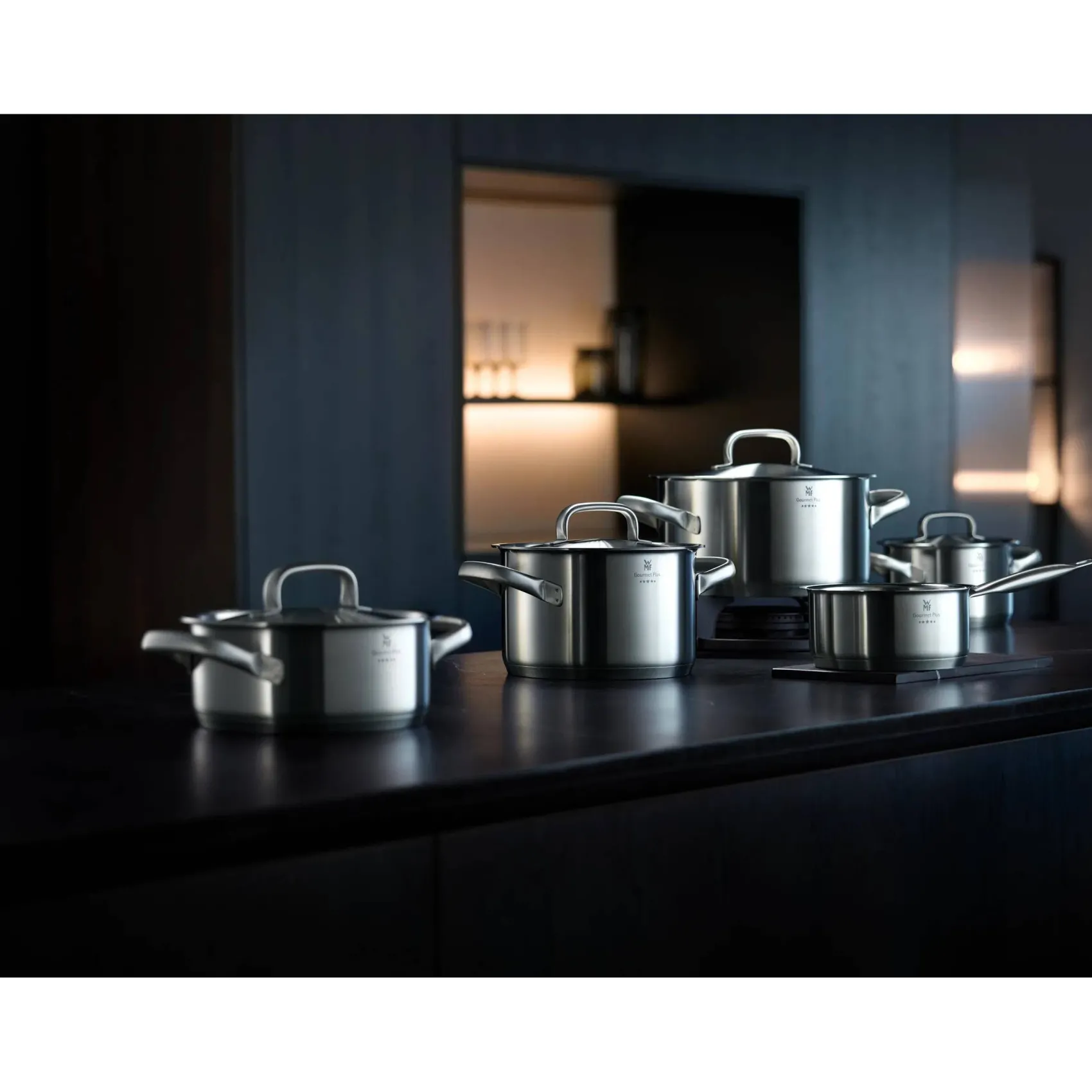 WMF Induktionstöpfe|Gourmet Plus Bratentopf mit Deckel, 20 cm