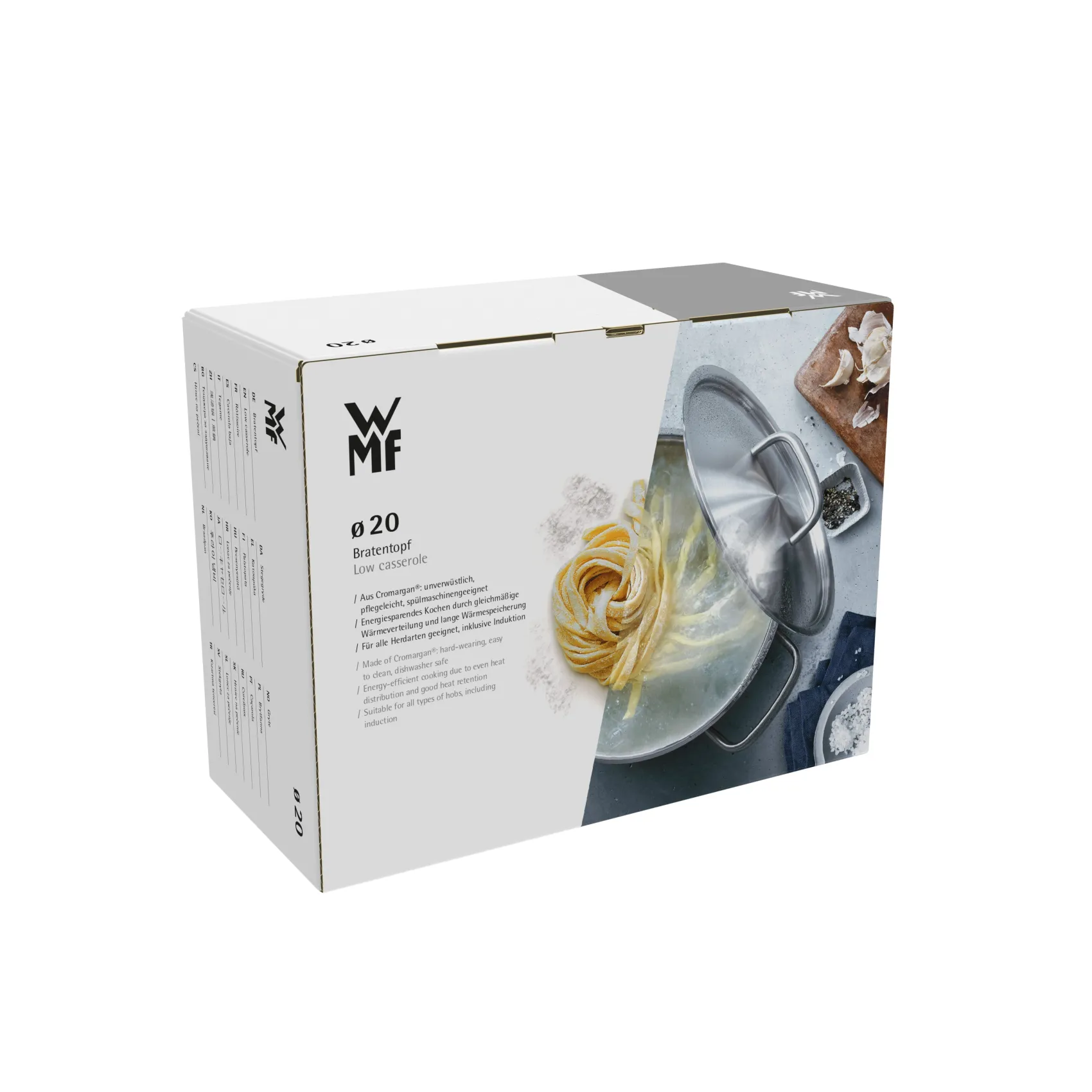 WMF Induktionstöpfe|Gourmet Plus Bratentopf mit Deckel, 20 cm