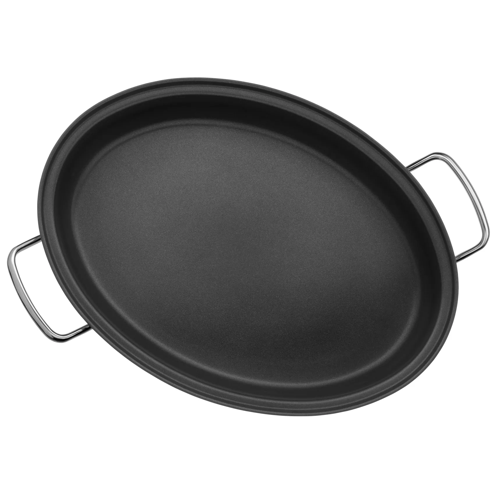 WMF Pfannen Mit Deckel|Induktionspfannen|Gourmet-/Fischpfanne mit Glasdeckel, oval, 38 x 26 cm