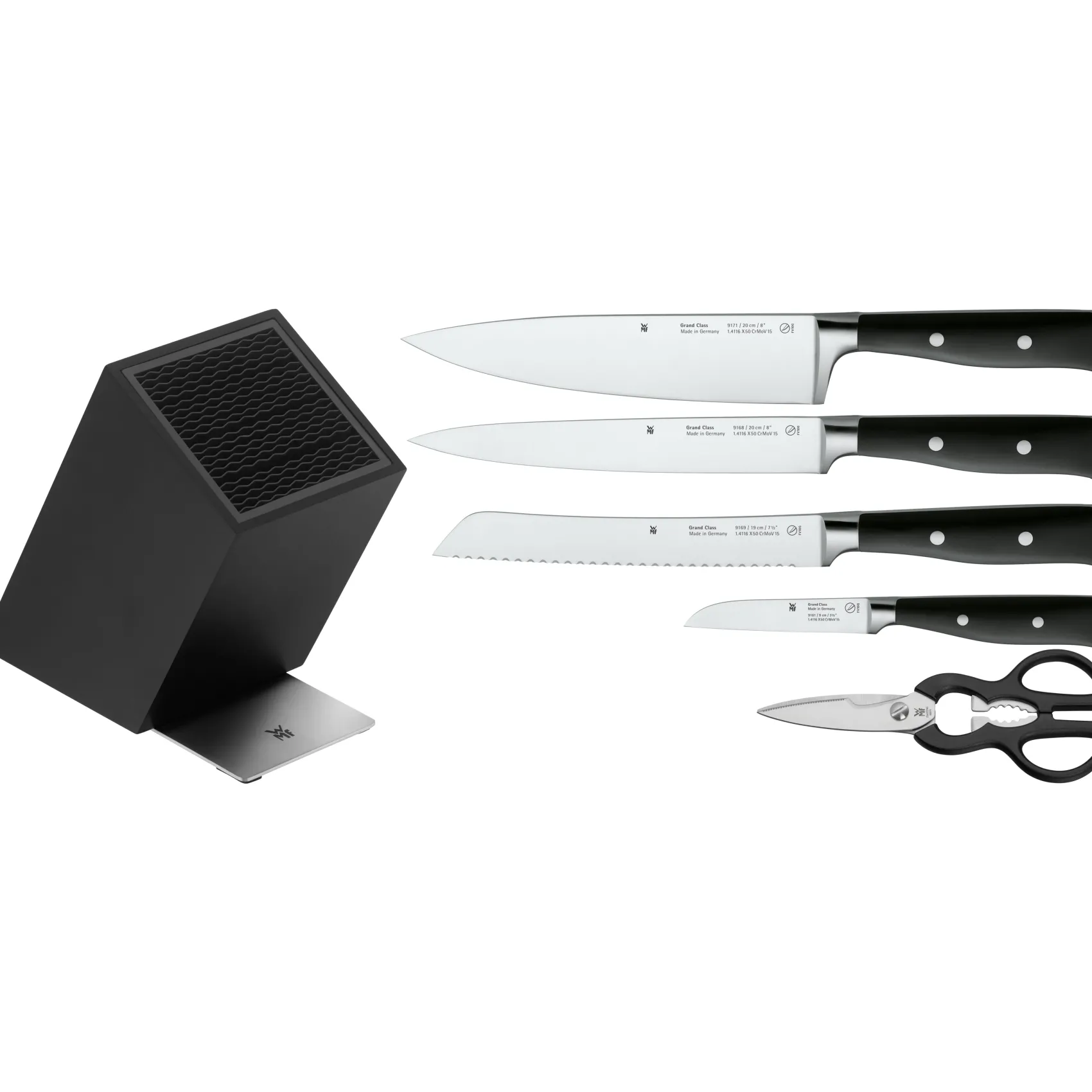 WMF Messerblöcke|Messersets|Grand Class Messer-Vorteils-Set* mit FlexTec Messerblock, 6-teilig