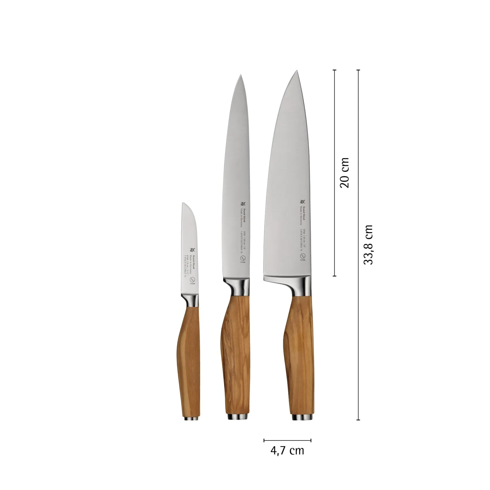 WMF Messersets|Grand Wood Messer-Set, 3-teilig
