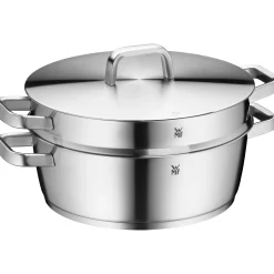 WMF Bräter & Schmortöpfe|Iconic Bräter mit Dampfgareinsatz, 28 cm
