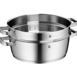 WMF Bräter & Schmortöpfe|Iconic Bräter mit Dampfgareinsatz, 28 cm