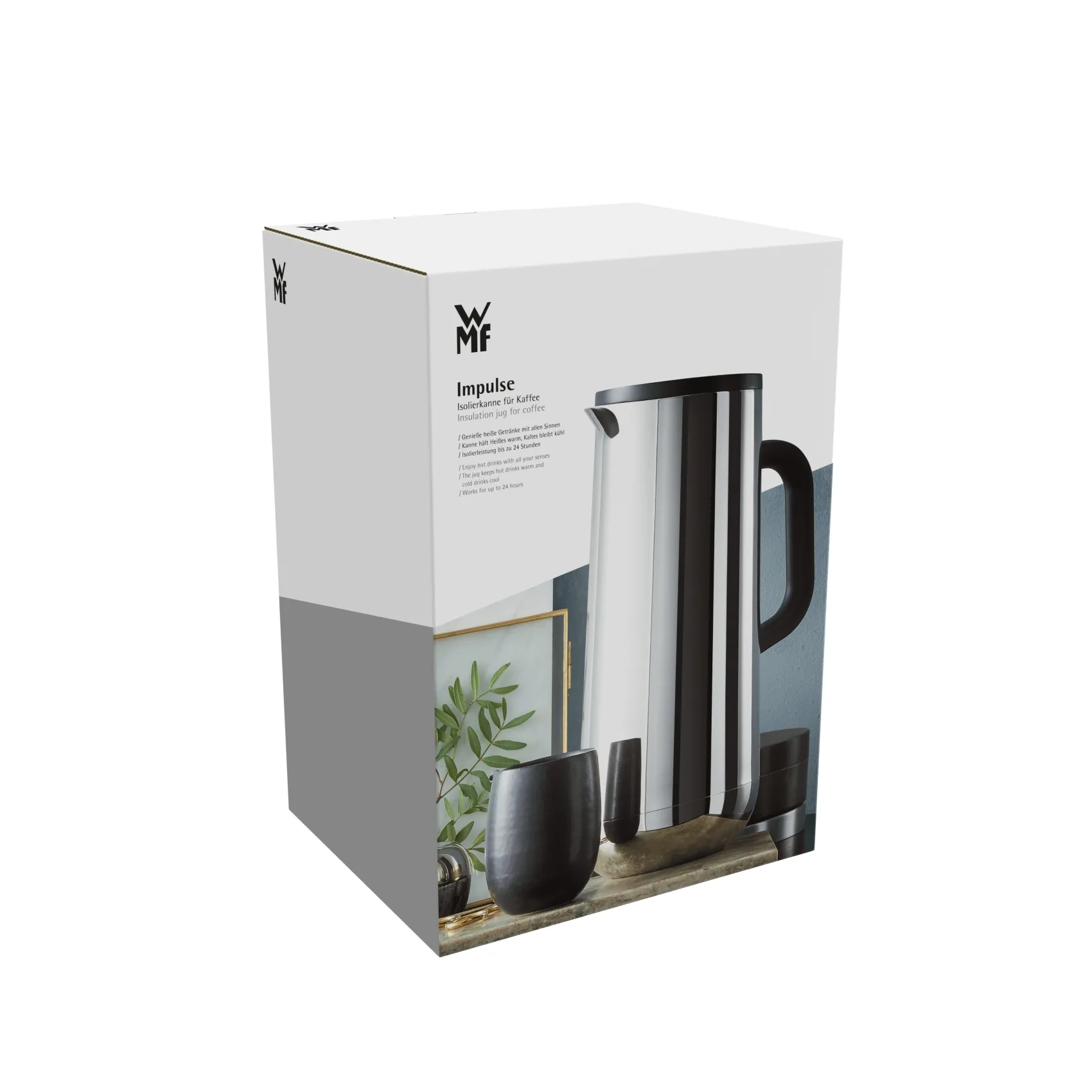 WMF Thermoskannen|Kaffeekannen|Impulse Isolierkanne Kaffee, 1,0 l, Edelstahl