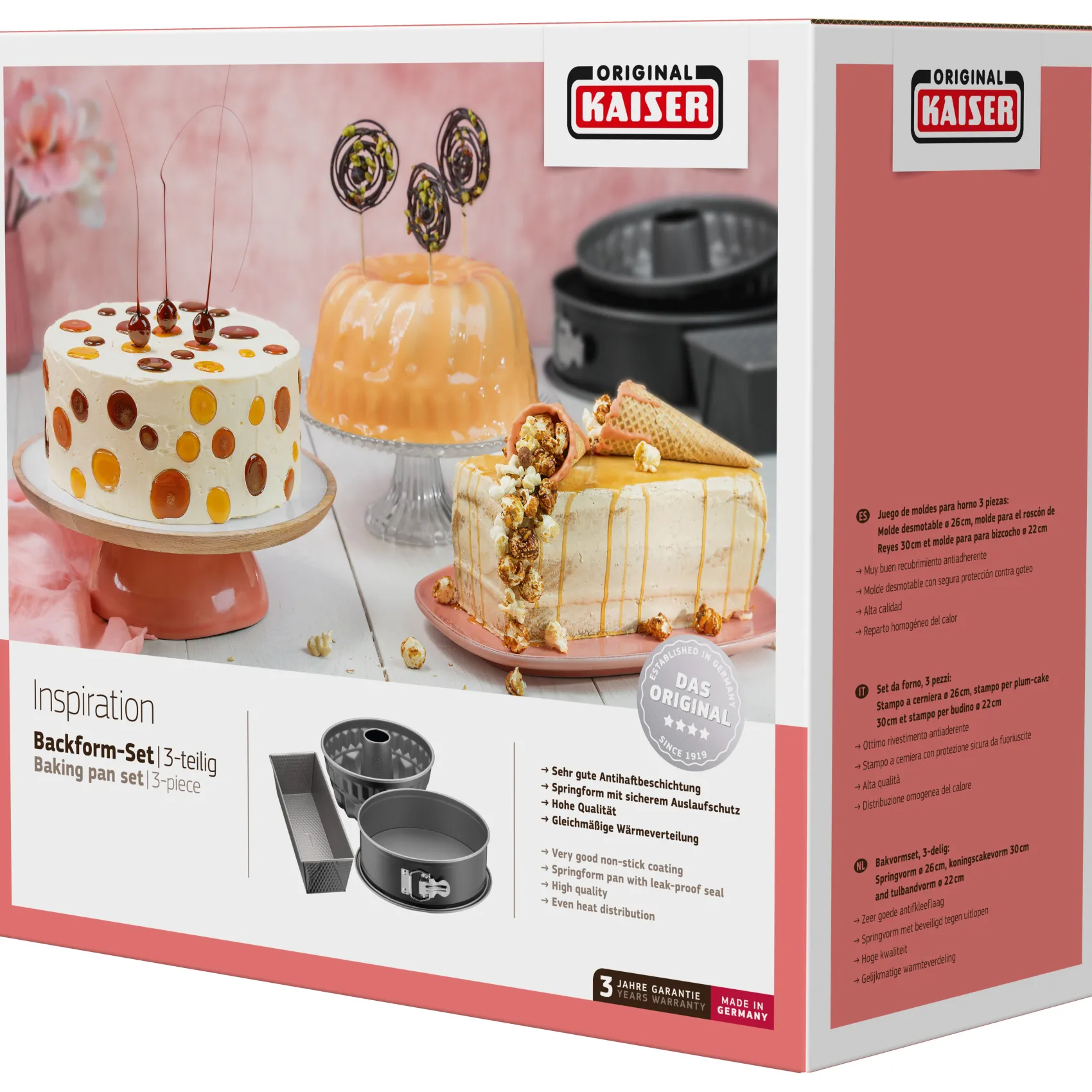 WMF Backformen|KAISER Inspiration Backformen-Set, 3-teilig