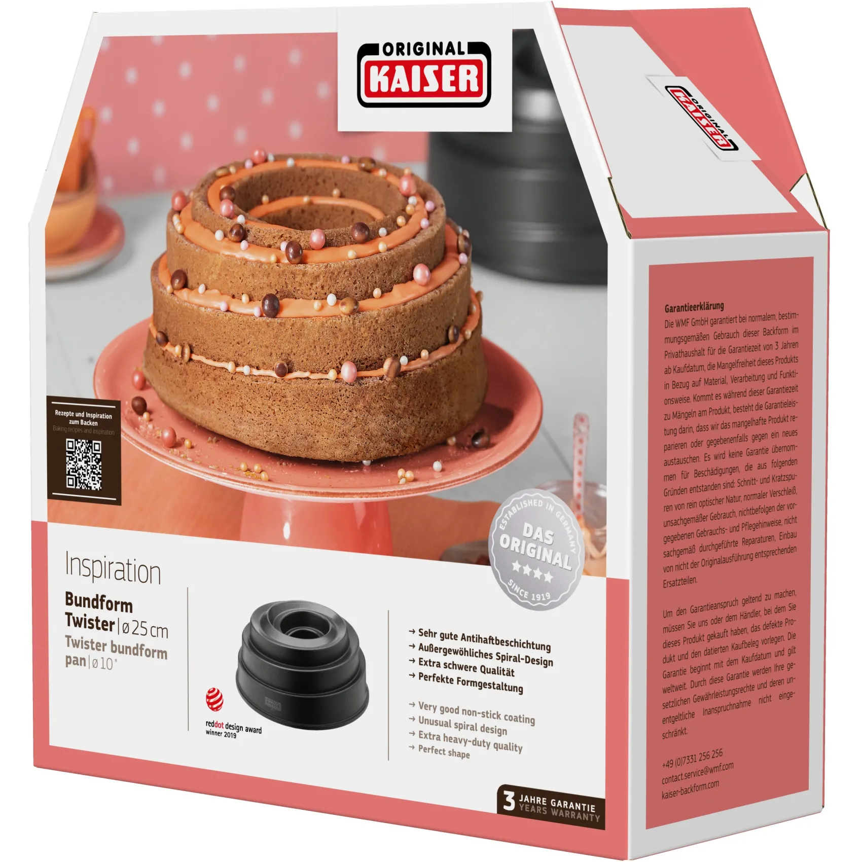 WMF Backformen|KAISER Inspiration Bundform Twister, 25 cm