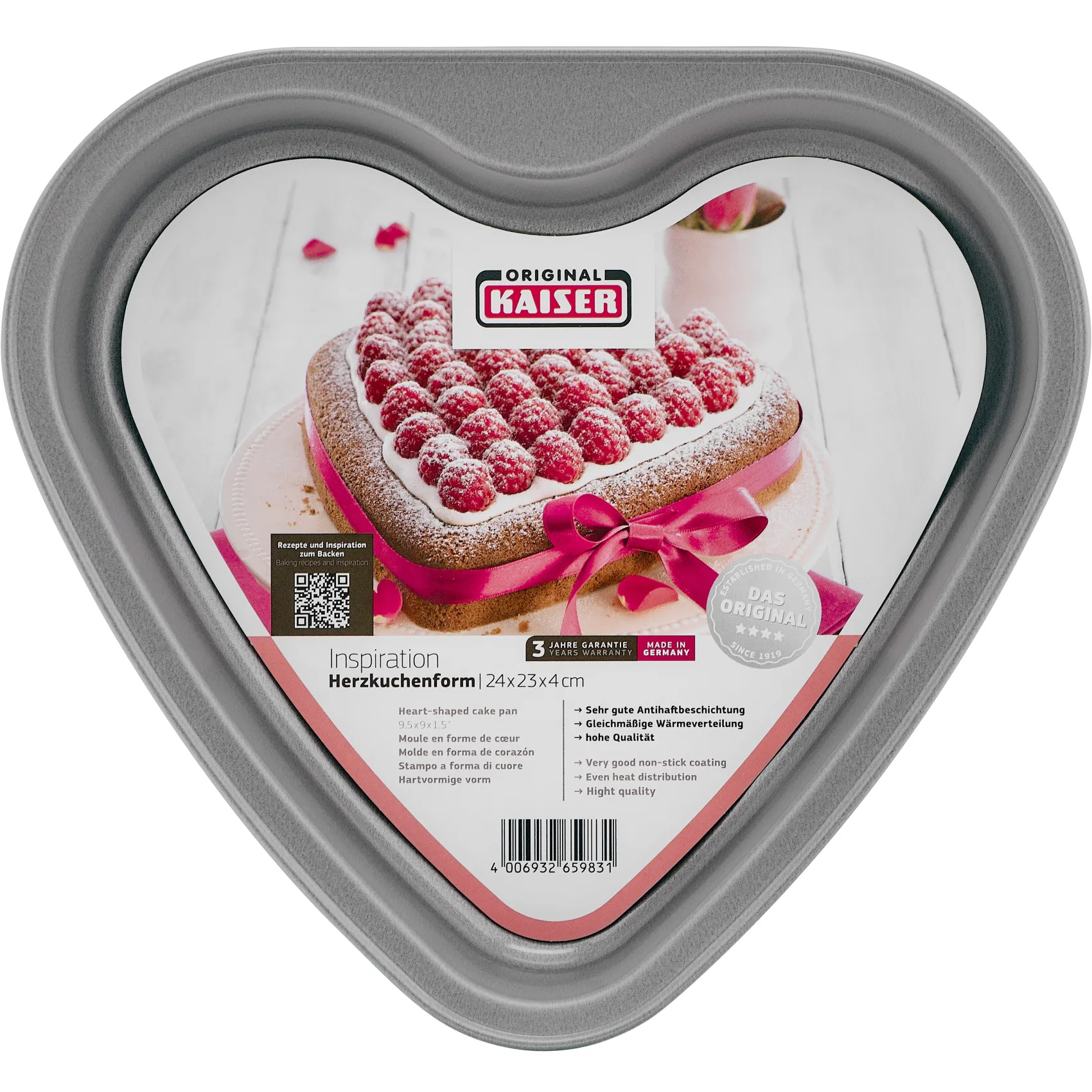 WMF Backformen|KAISER Inspiration Herzkuchenform 24 x 23 x 4 cm