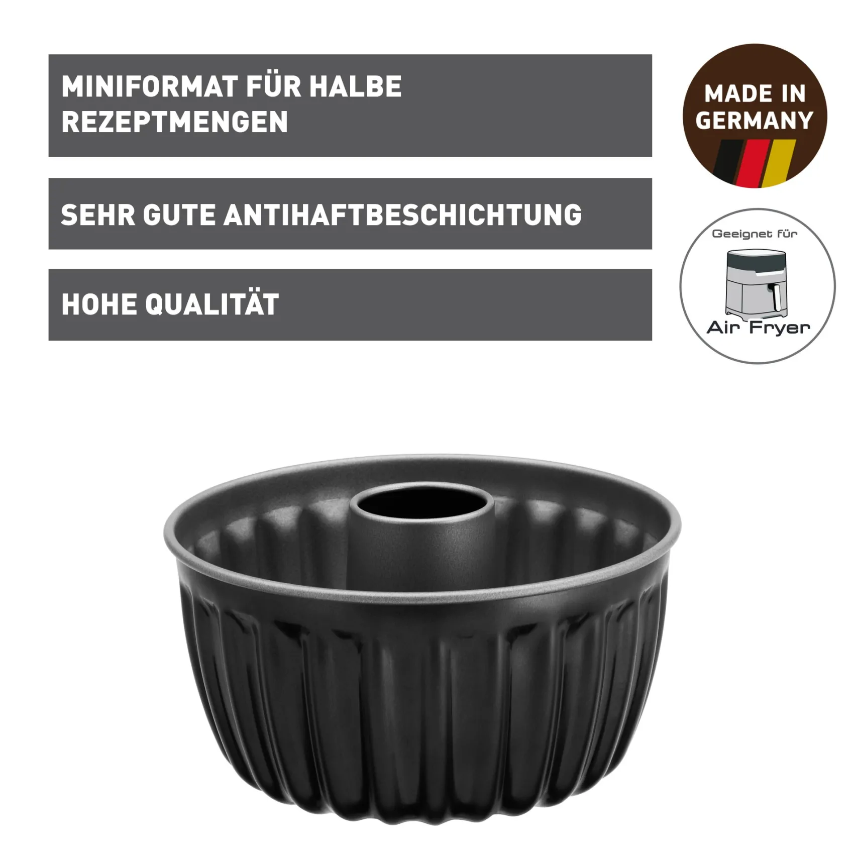 WMF Backformen|KAISER Inspiration Mini Bundform, geriffelt, 17 cm