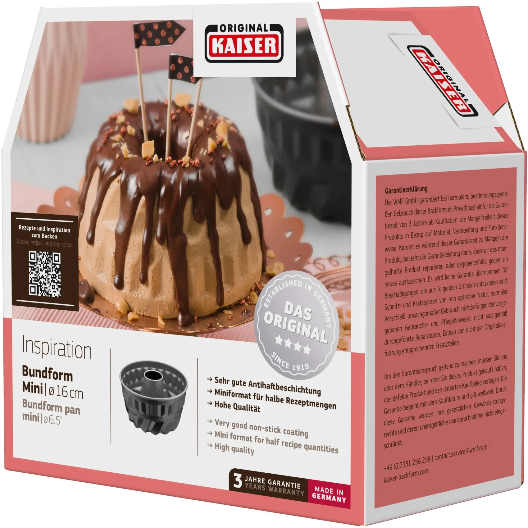 WMF Backformen|KAISER Inspiration Mini Bundform, 16 cm
