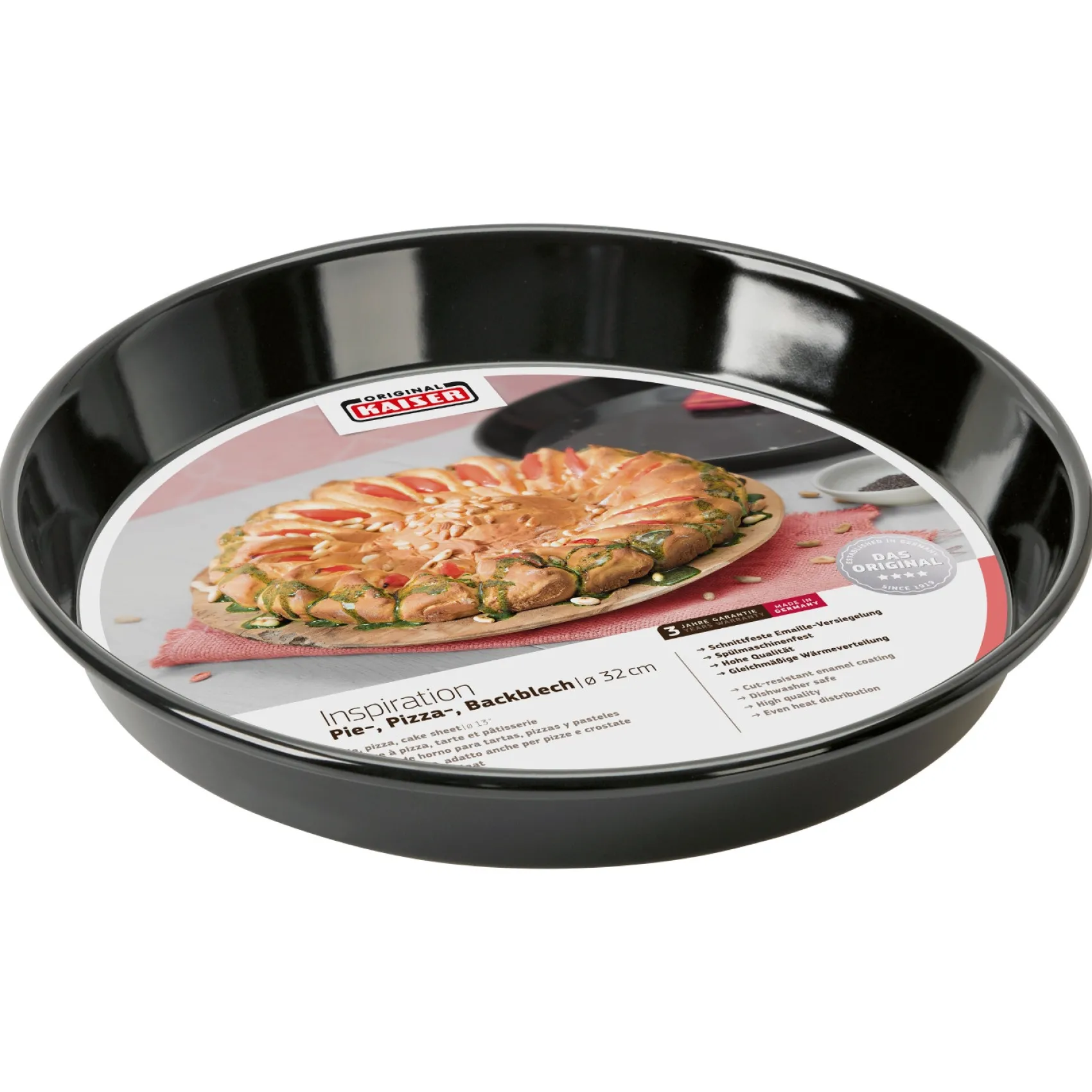 WMF Backbleche|KAISER Inspiration Pie-, Pizza- und Kuchenblech, 32 cm
