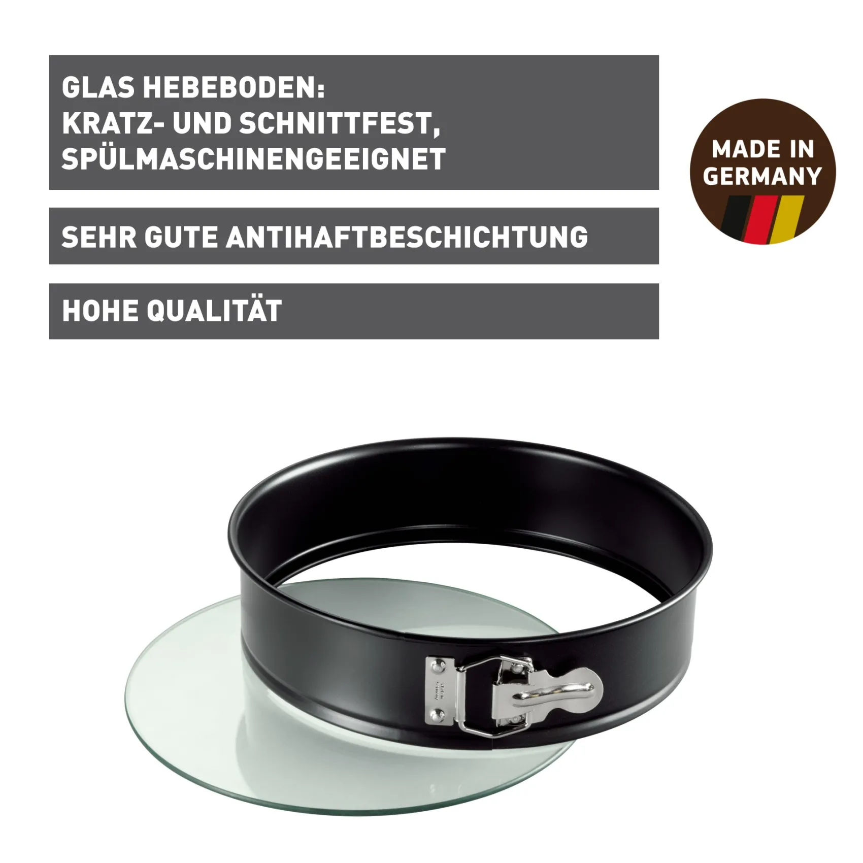 WMF Backformen|KAISER Inspiration Springform mit Glashebeboden, 26 cm