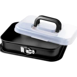 WMF Backformen|KAISER Inspiration Springform rechteckig mit Transporthaube, 35 x 24 cm