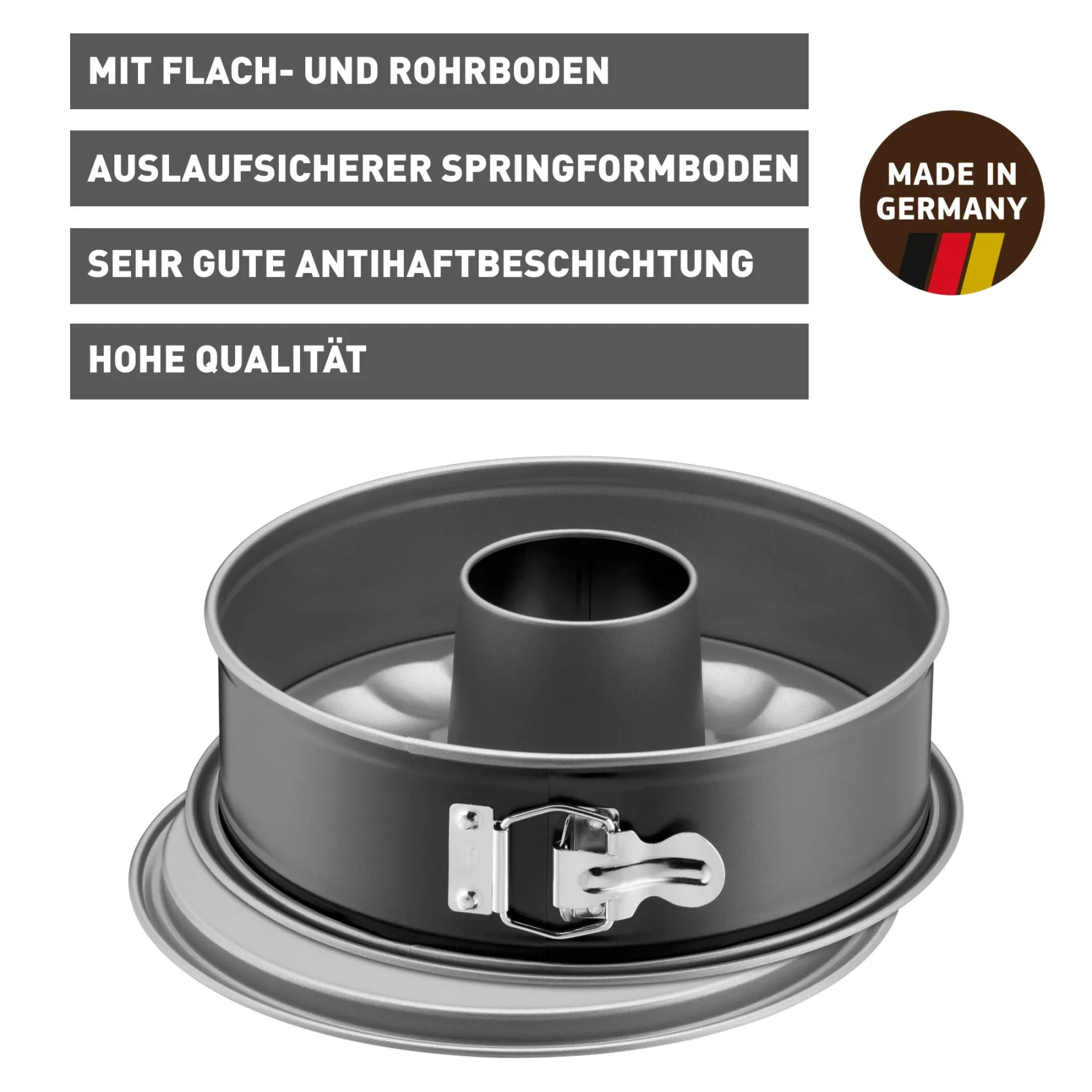WMF Backformen|KAISER Inspiration Springform mit Rohrboden, 28 cm