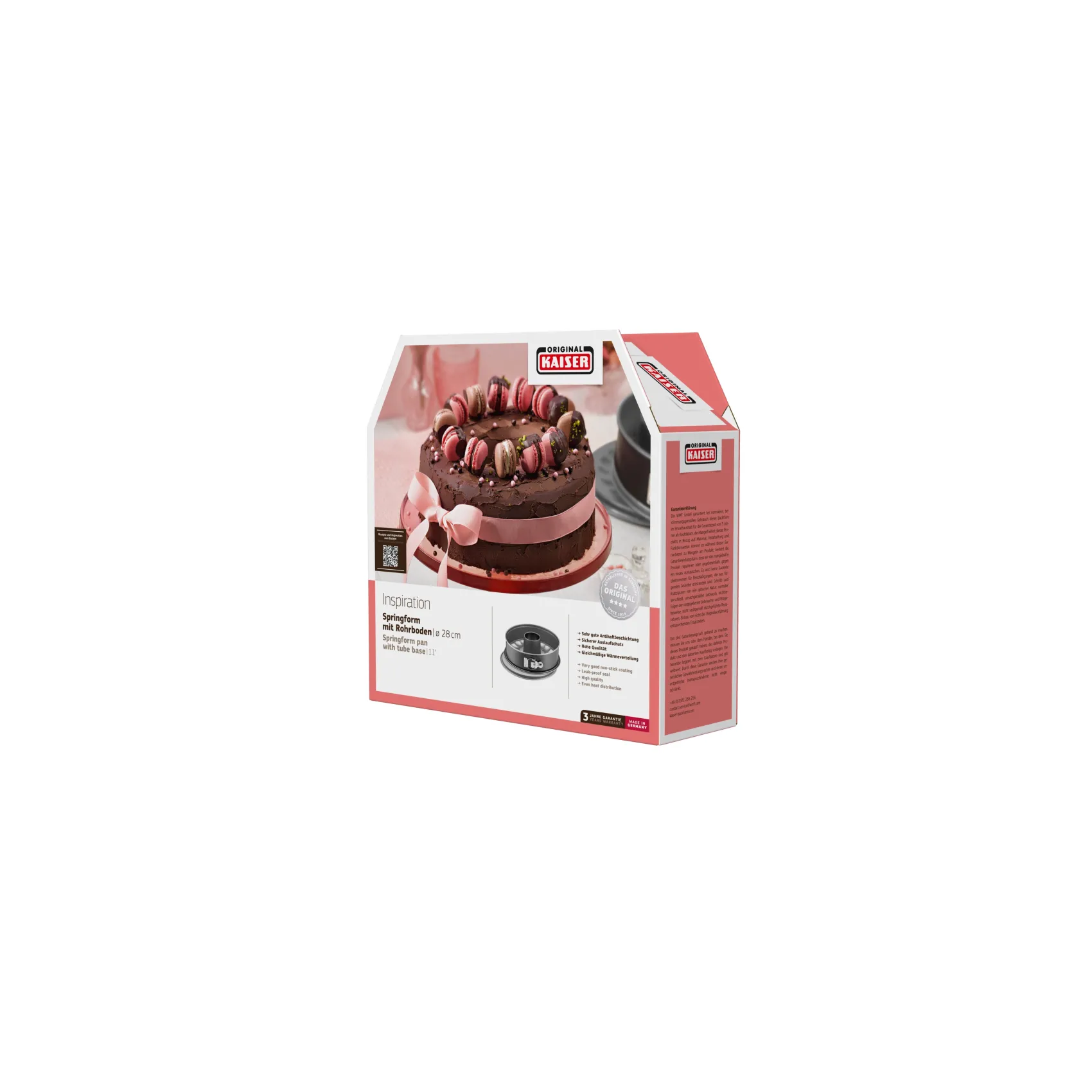 WMF Backformen|KAISER Inspiration Springform mit Rohrboden, 28 cm