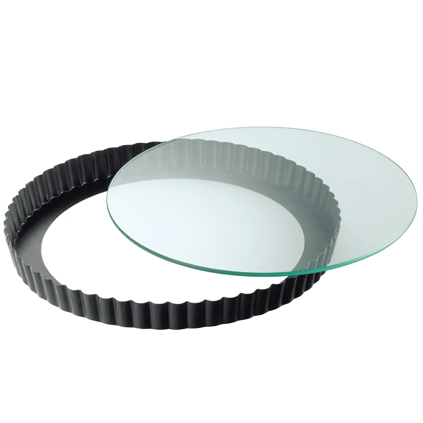 WMF Backformen|KAISER Inspiration Tarte- & Quicheform mit Glashebeboden, 28 cm