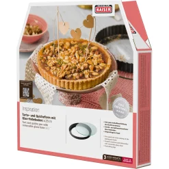 WMF Backformen|KAISER Inspiration Tarte- & Quicheform mit Glashebeboden, 28 cm