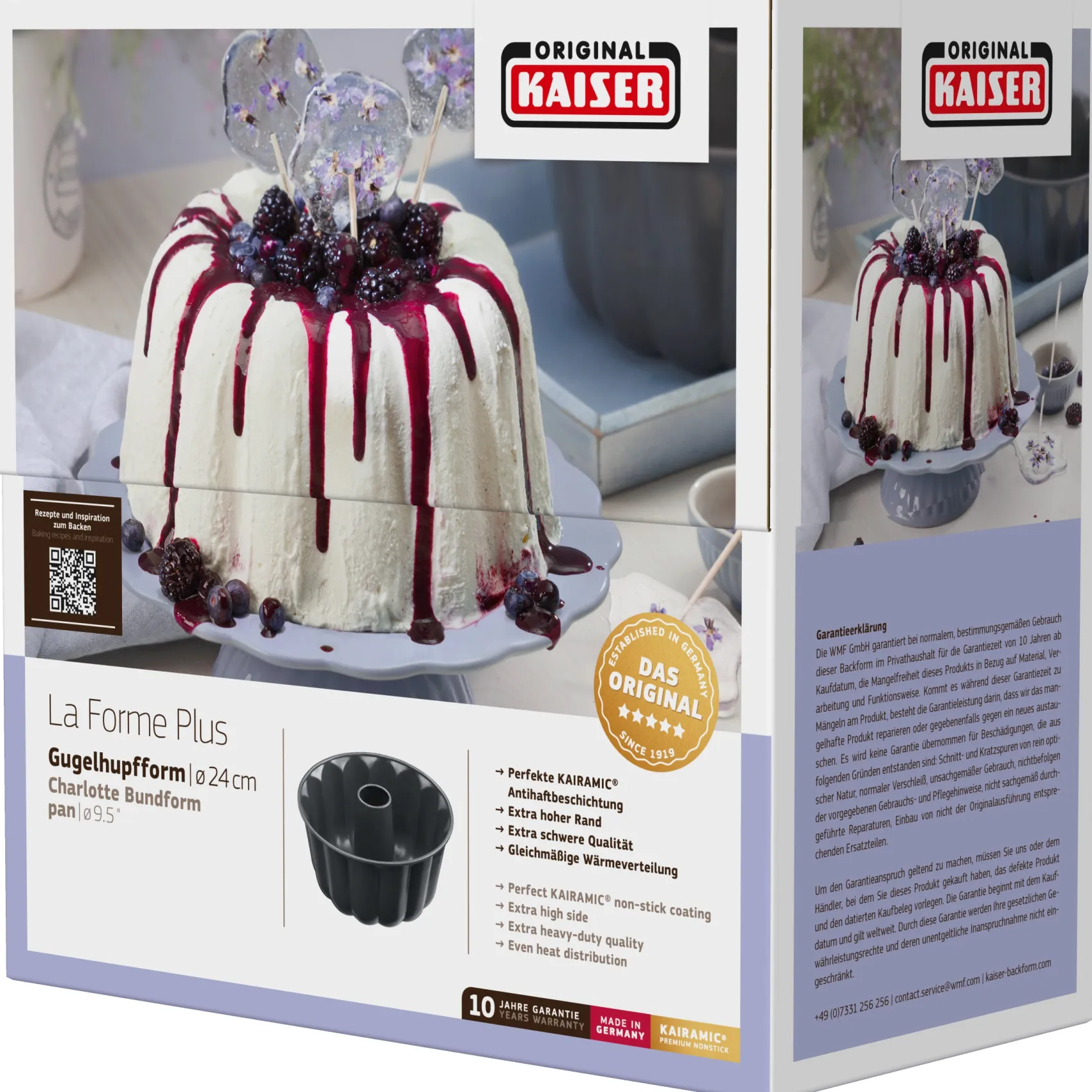WMF Backformen|KAISER La Forme Plus Gugelhupfform, 24 cm