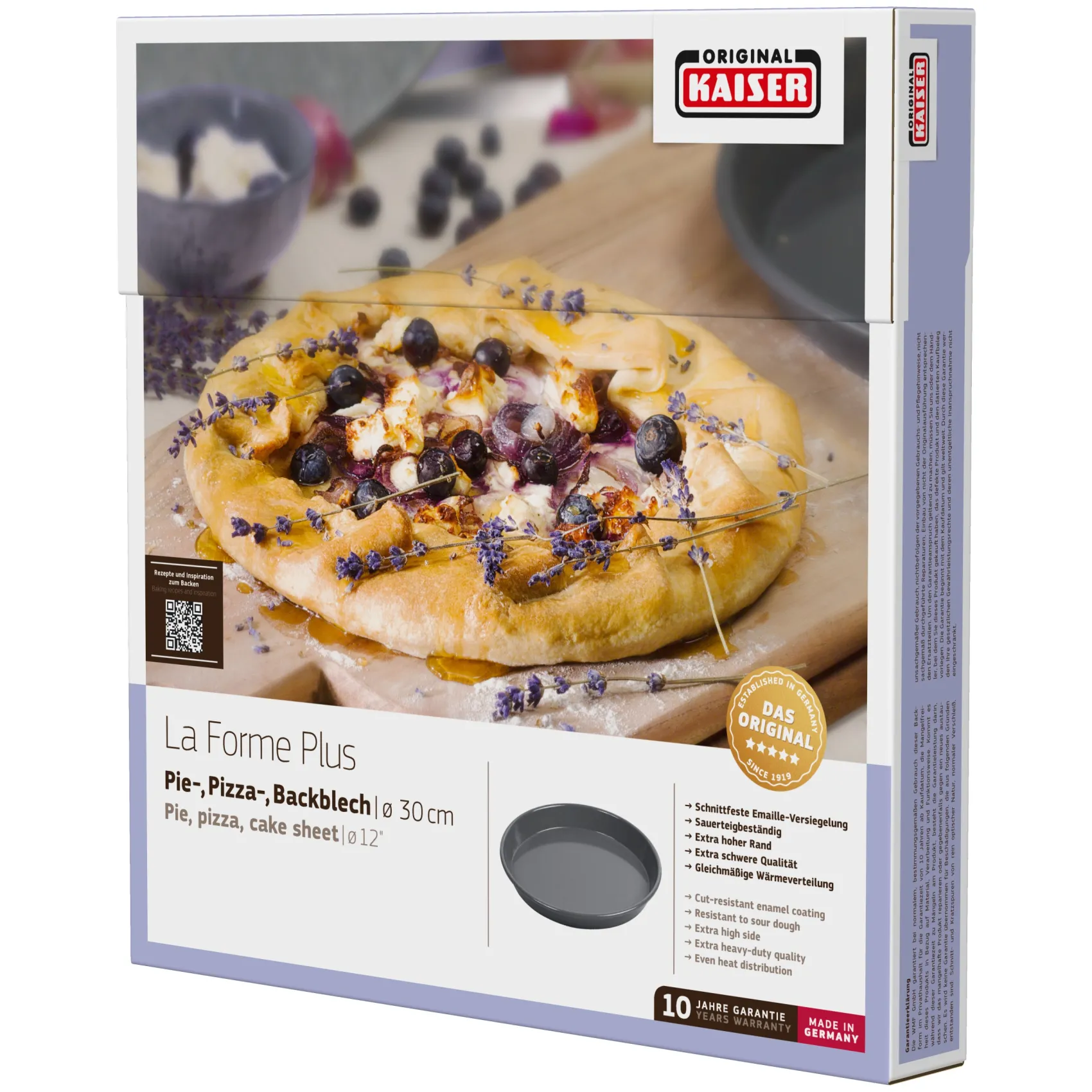 WMF Backformen|Backbleche|KAISER La Forme Plus Pie-, Pizza-, Backblech, 30 cm