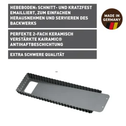 WMF Backformen|KAISER La Forme Plus Tarte- und Quicheform mit Hebeboden, rechteckig, 35 x 13 cm