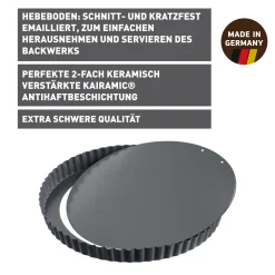 WMF Backformen|KAISER La Forme Plus Tarte- und Quicheform mit Hebeboden, 32 cm