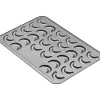 WMF Backbleche|KAISER X-mas Vanillekipferl Backblech, 42 x 29 cm
