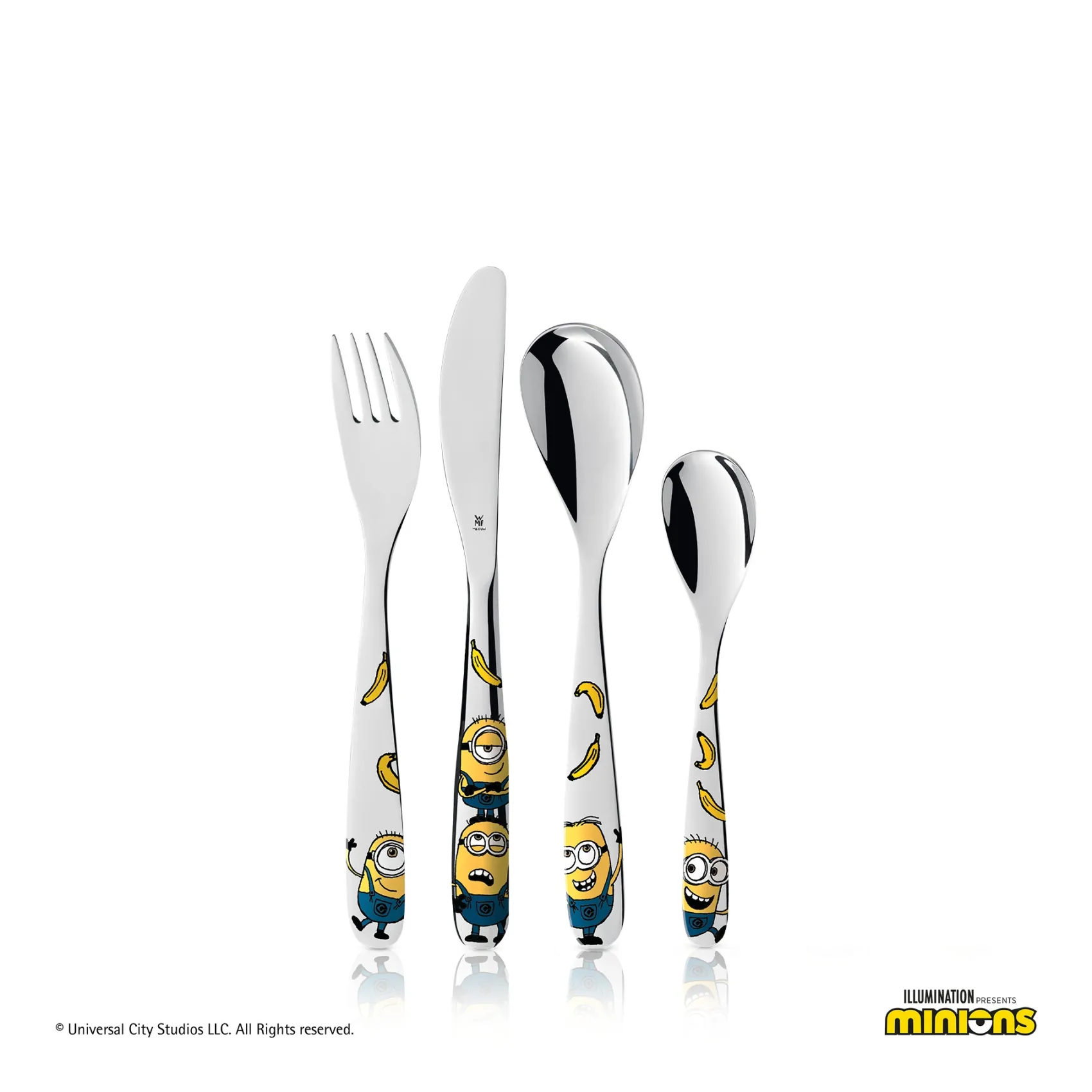 WMF Kinderbestecke|Besteck-Sets|Kinderbesteck-Set Minions®, 4-teilig