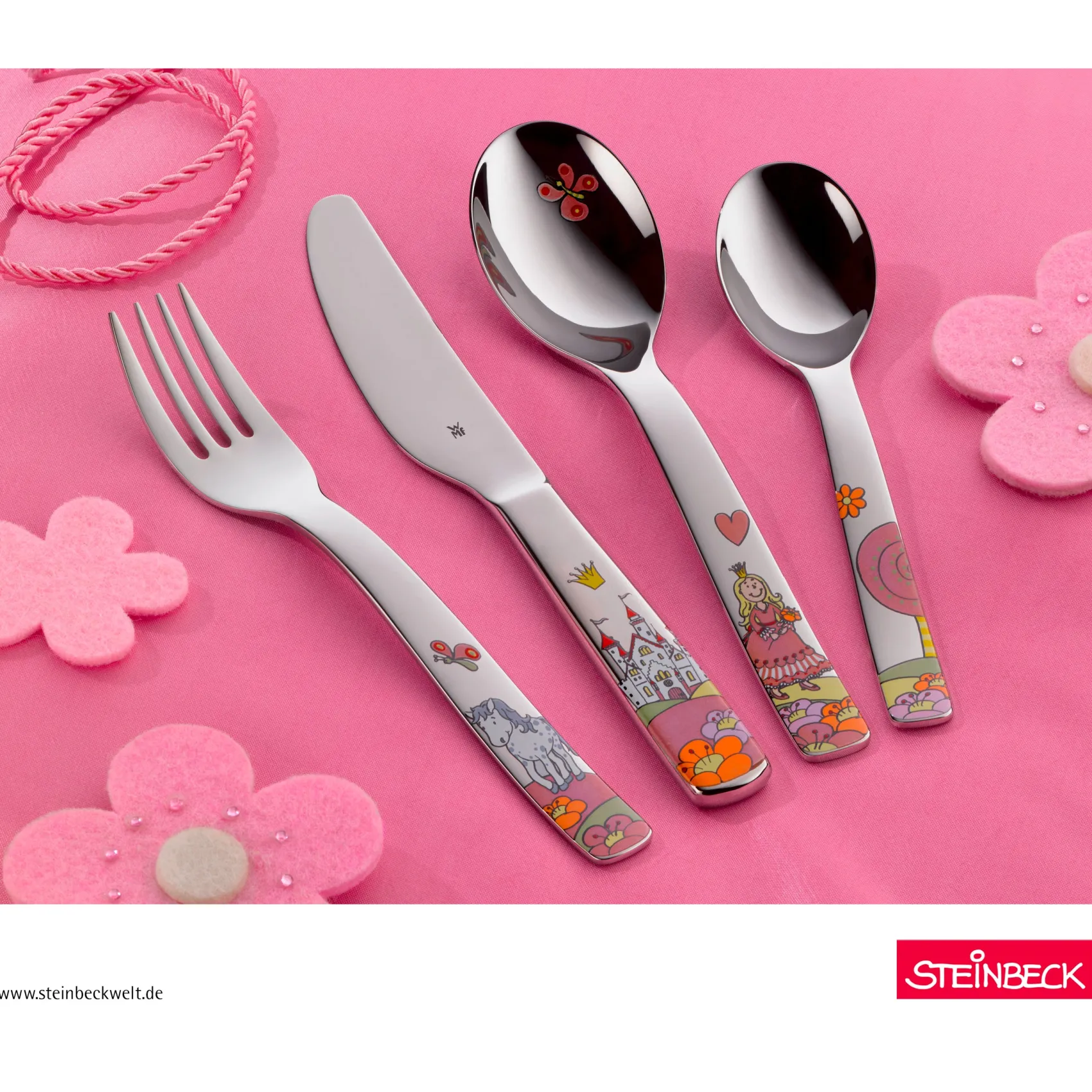 WMF Kinderbestecke|Besteck-Sets|Kinderbesteck-Set Prinzessin Anneli, 4-teilig