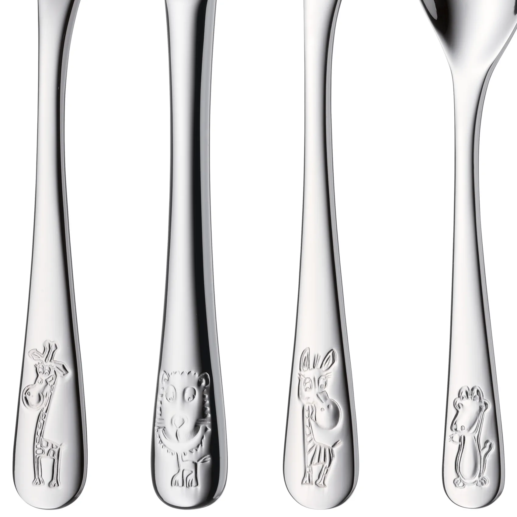 WMF Kinderbestecke|Besteck-Sets|Kinderbesteck-Set Safari, 4-teilig