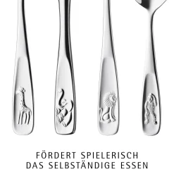 WMF Kinderbestecke|Besteck-Sets|Kinderbesteck-Set Tiere, 4-teilig