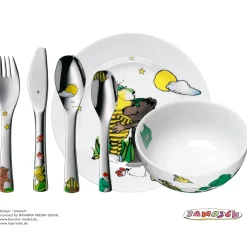WMF Teller|Kindergeschirr|Kindergeschirr-Set Janosch, 6-teilig
